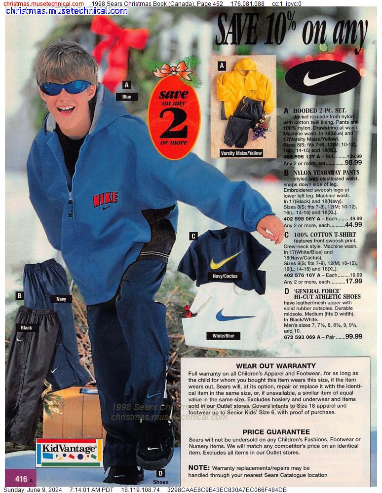 1998 Sears Christmas Book (Canada), Page 452