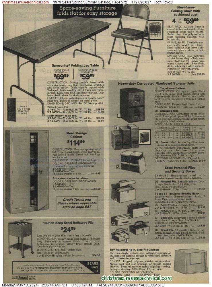 1979 Sears Spring Summer Catalog, Page 572