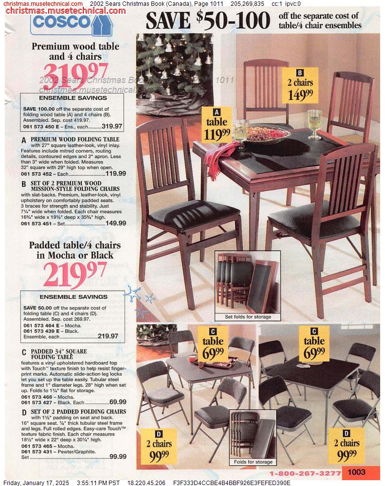 2002 Sears Christmas Book (Canada), Page 1011