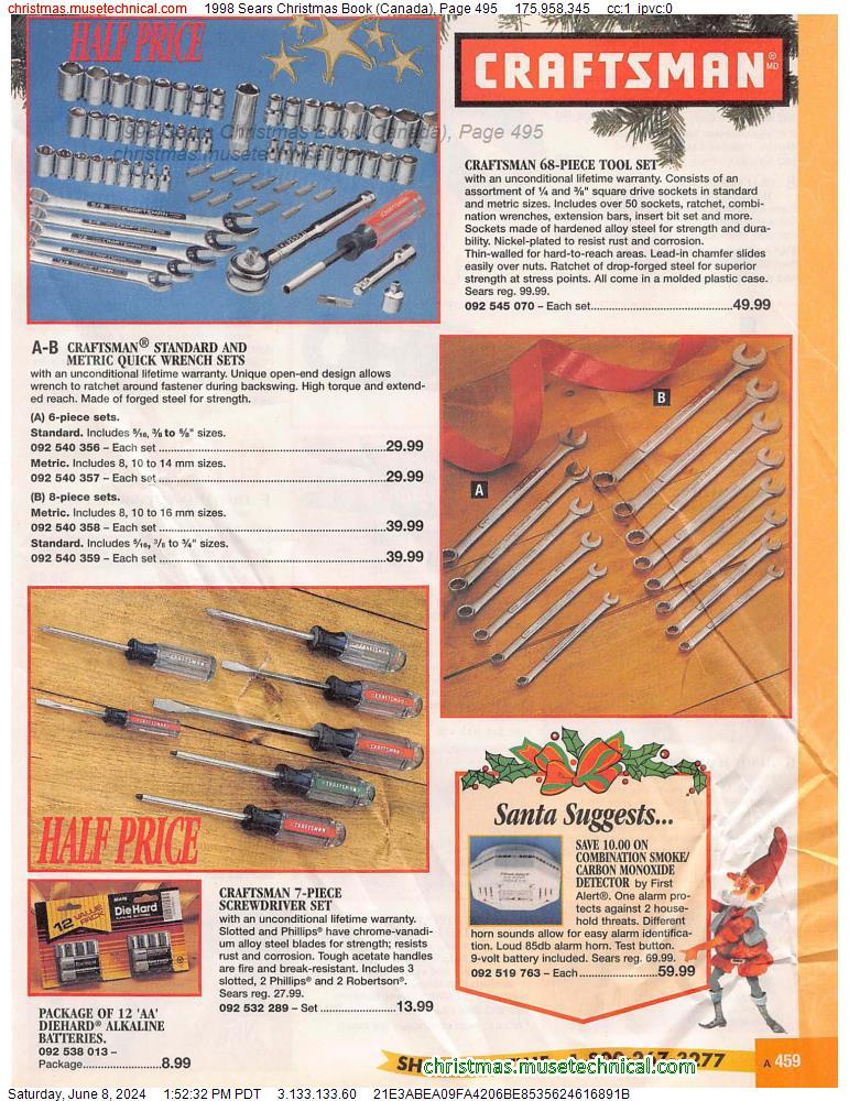 1998 Sears Christmas Book (Canada), Page 495