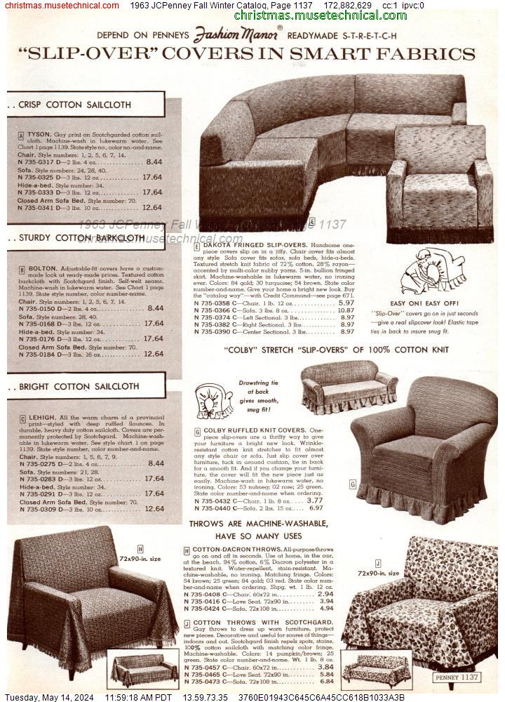 1963 JCPenney Fall Winter Catalog, Page 1137