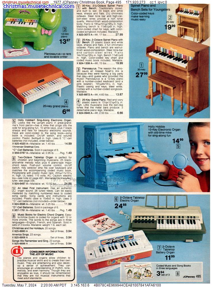 1977 JCPenney Christmas Book, Page 495
