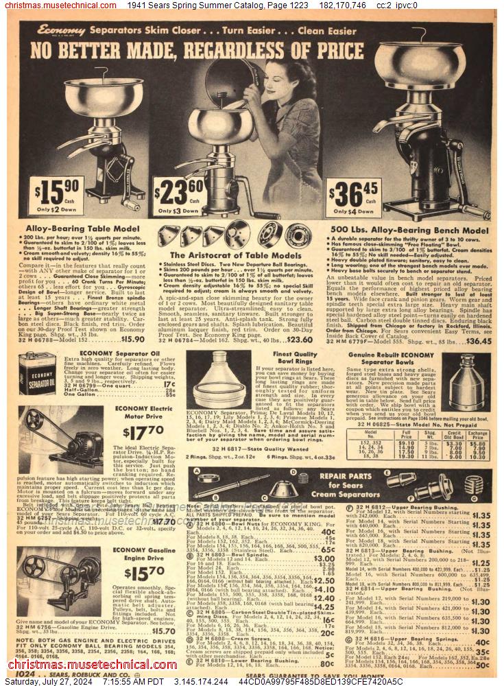 1941 Sears Spring Summer Catalog, Page 1223