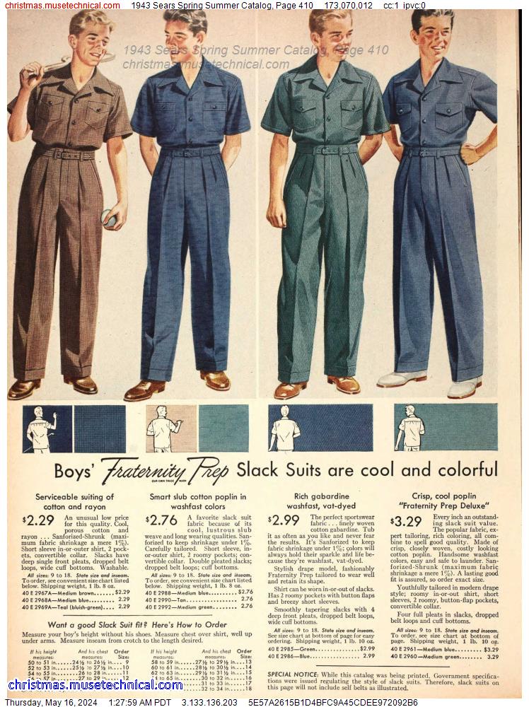 1943 Sears Spring Summer Catalog, Page 410