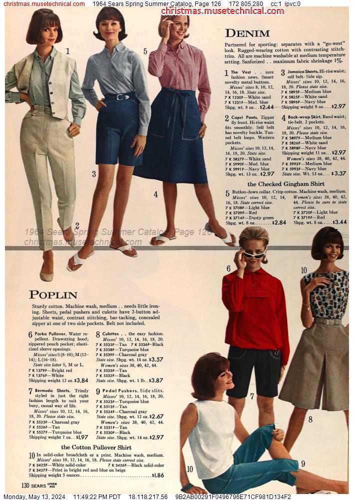 1964 Sears Spring Summer Catalog, Page 126