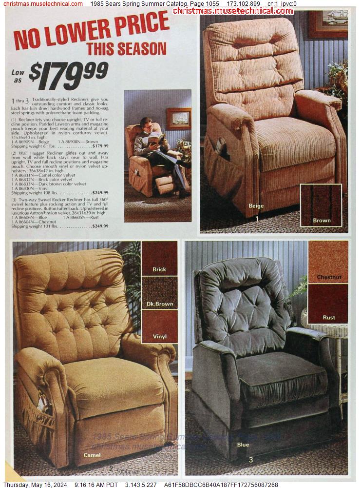 1985 Sears Spring Summer Catalog, Page 1055