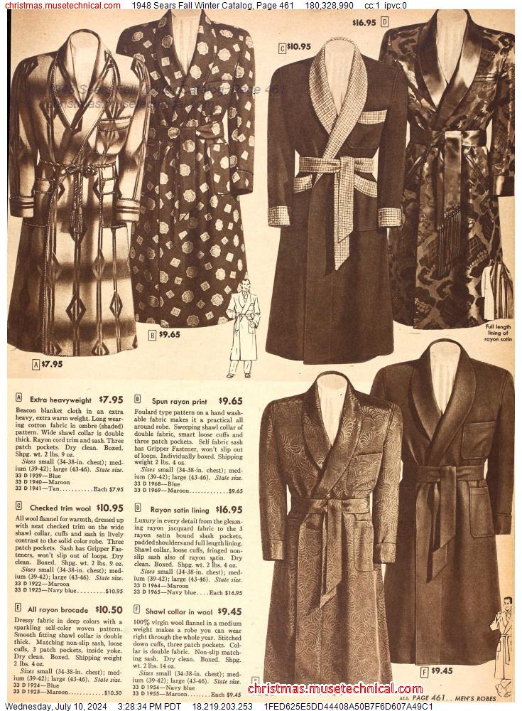 1948 Sears Fall Winter Catalog, Page 461