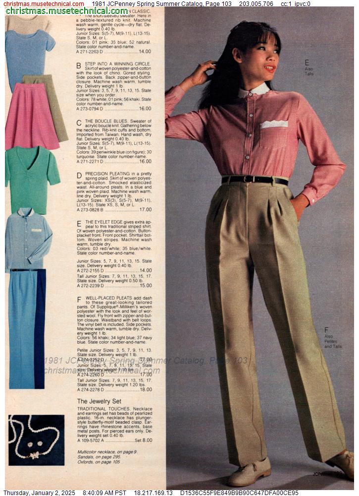 1981 JCPenney Spring Summer Catalog, Page 103