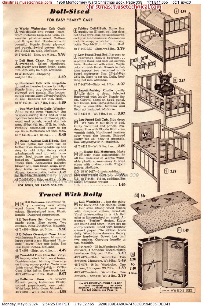1959 Montgomery Ward Christmas Book, Page 339