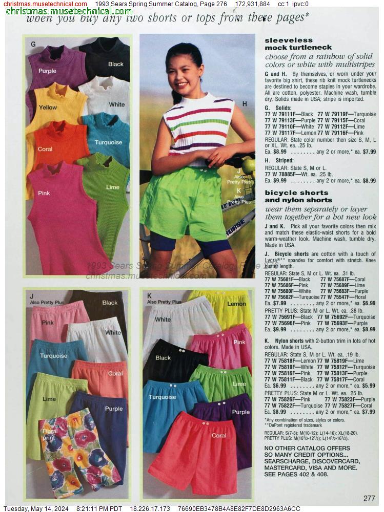 1993 Sears Spring Summer Catalog, Page 276