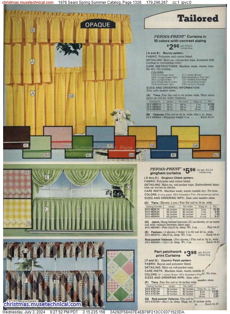 1976 Sears Spring Summer Catalog, Page 1326