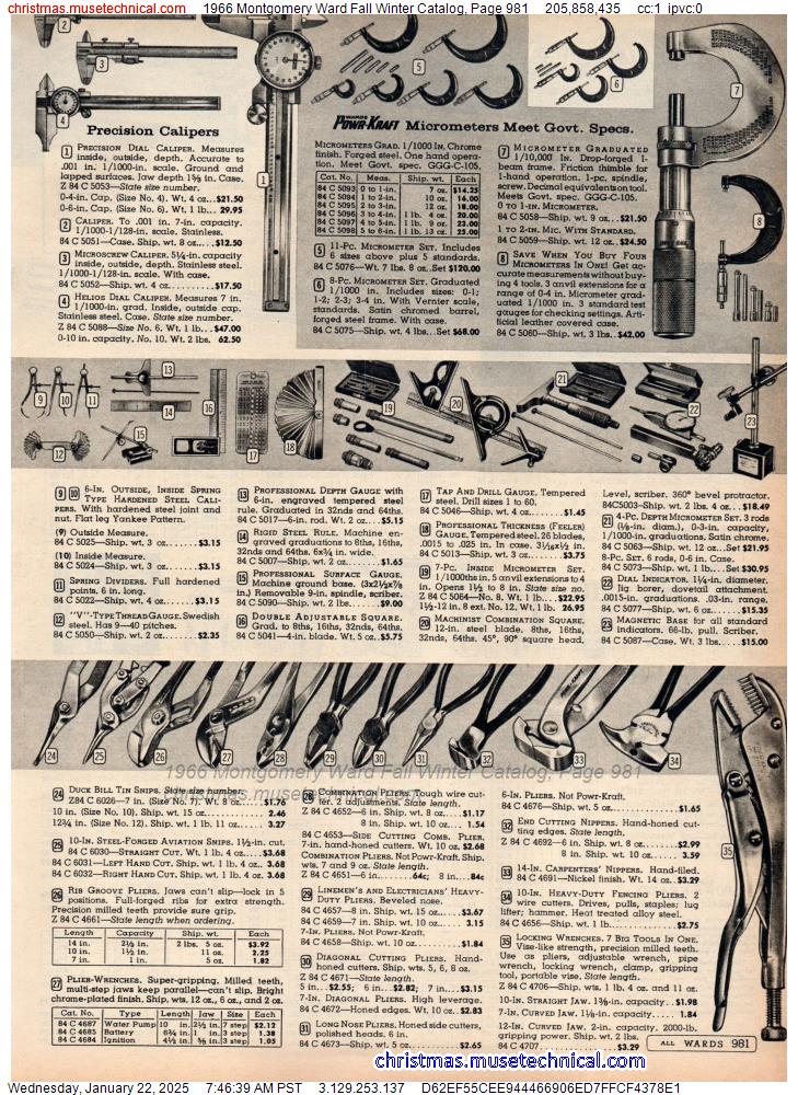 1966 Montgomery Ward Fall Winter Catalog, Page 981