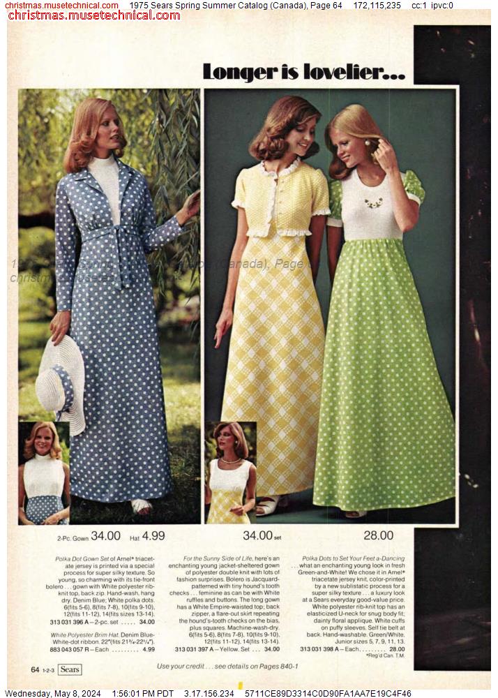 1975 Sears Spring Summer Catalog (Canada), Page 64