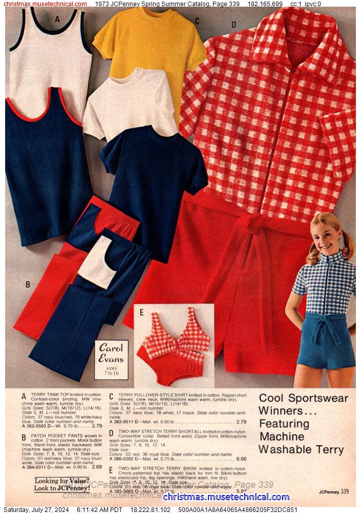 1973 JCPenney Spring Summer Catalog, Page 339