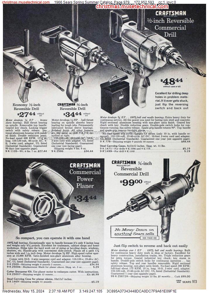 1966 Sears Spring Summer Catalog, Page 979
