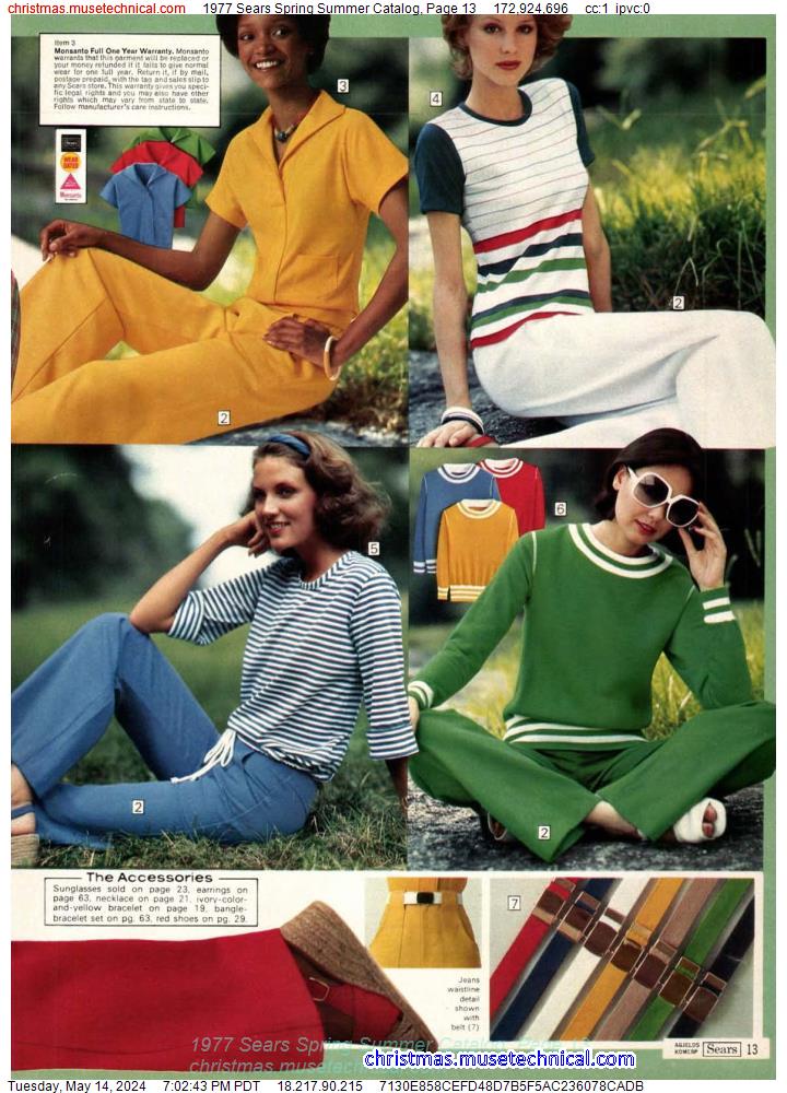 1977 Sears Spring Summer Catalog, Page 13