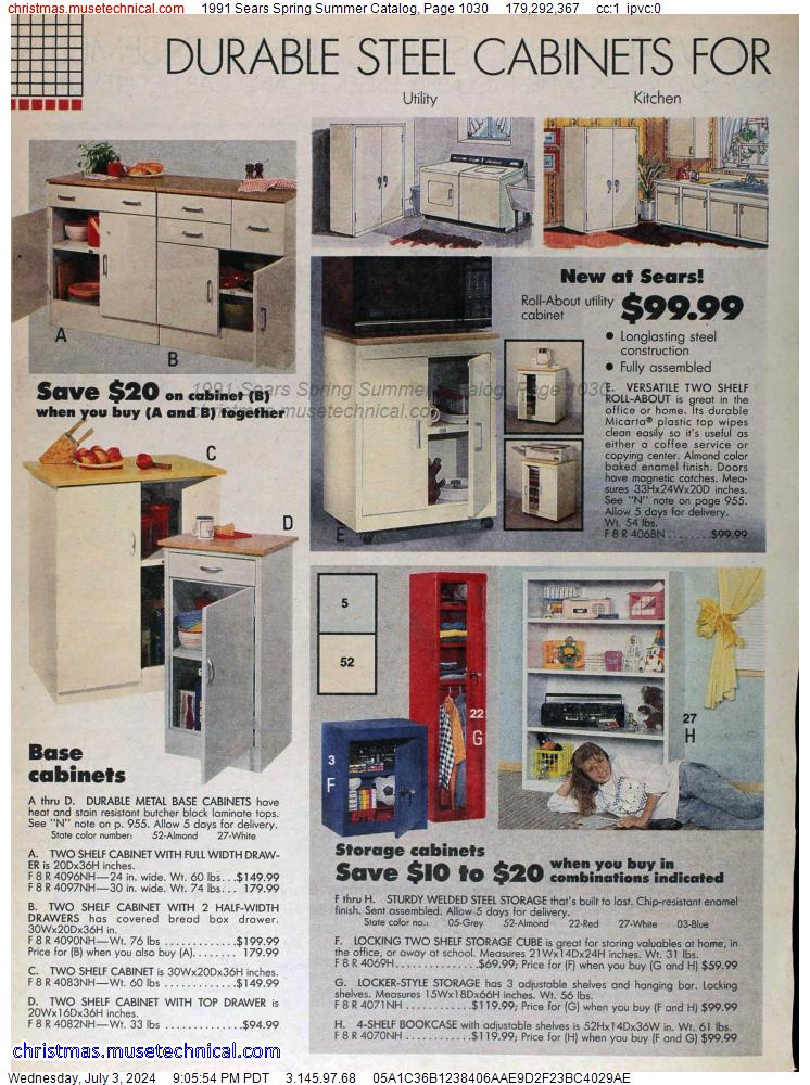 1991 Sears Spring Summer Catalog, Page 1030