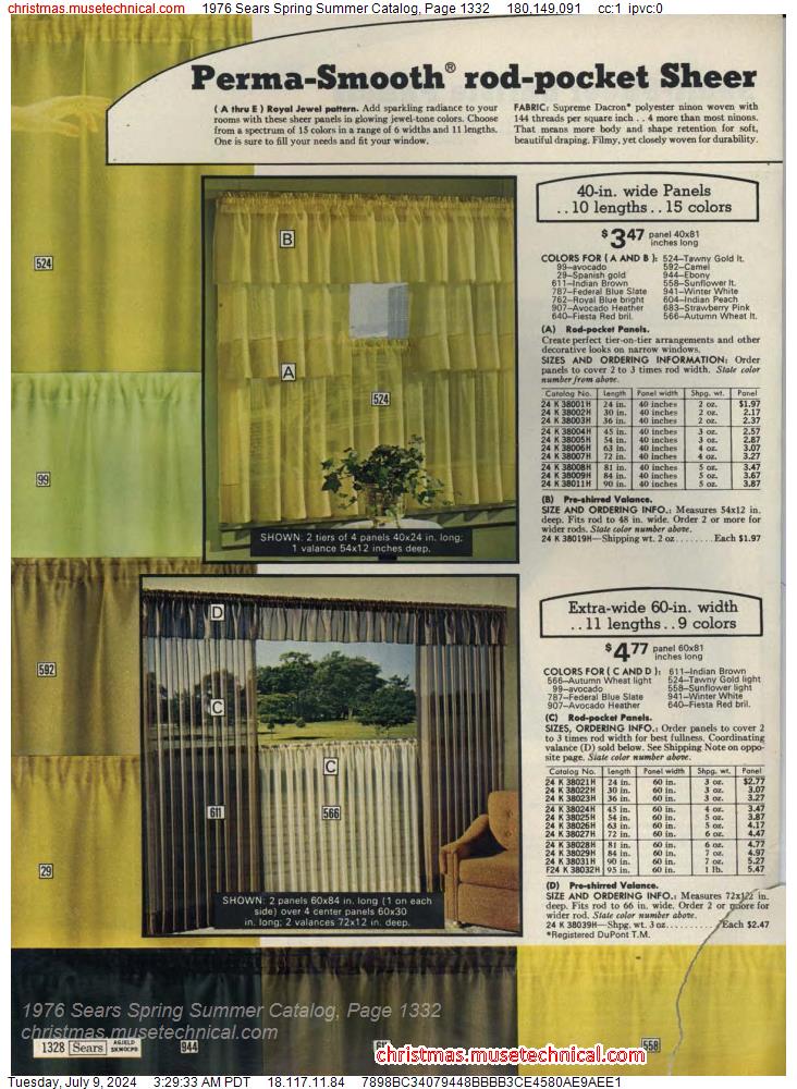 1976 Sears Spring Summer Catalog, Page 1332