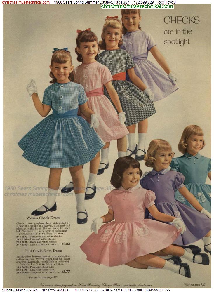 1960 Sears Spring Summer Catalog, Page 387