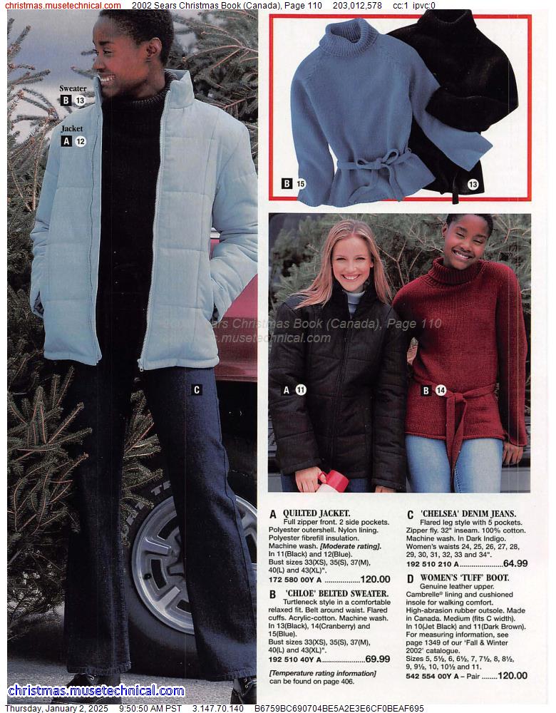 2002 Sears Christmas Book (Canada), Page 110