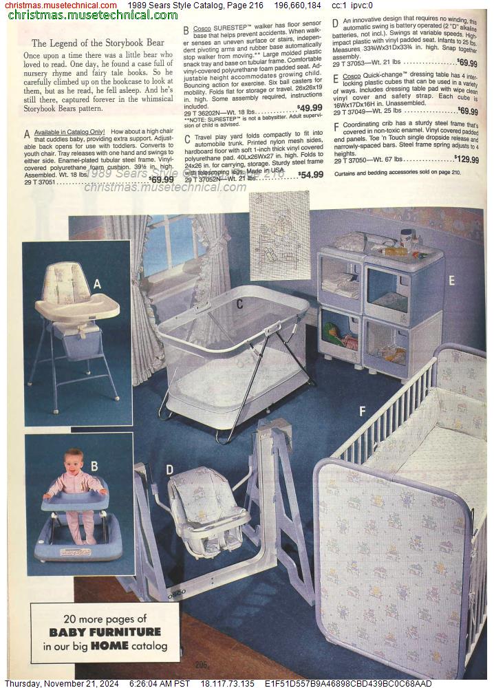 1989 Sears Style Catalog, Page 216