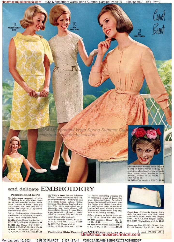 1964 Montgomery Ward Spring Summer Catalog, Page 99