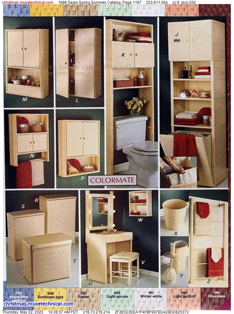 1986 Sears Spring Summer Catalog, Page 1197