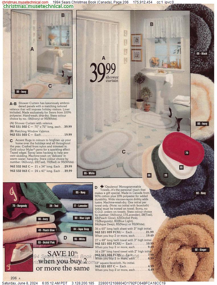 1994 Sears Christmas Book (Canada), Page 206