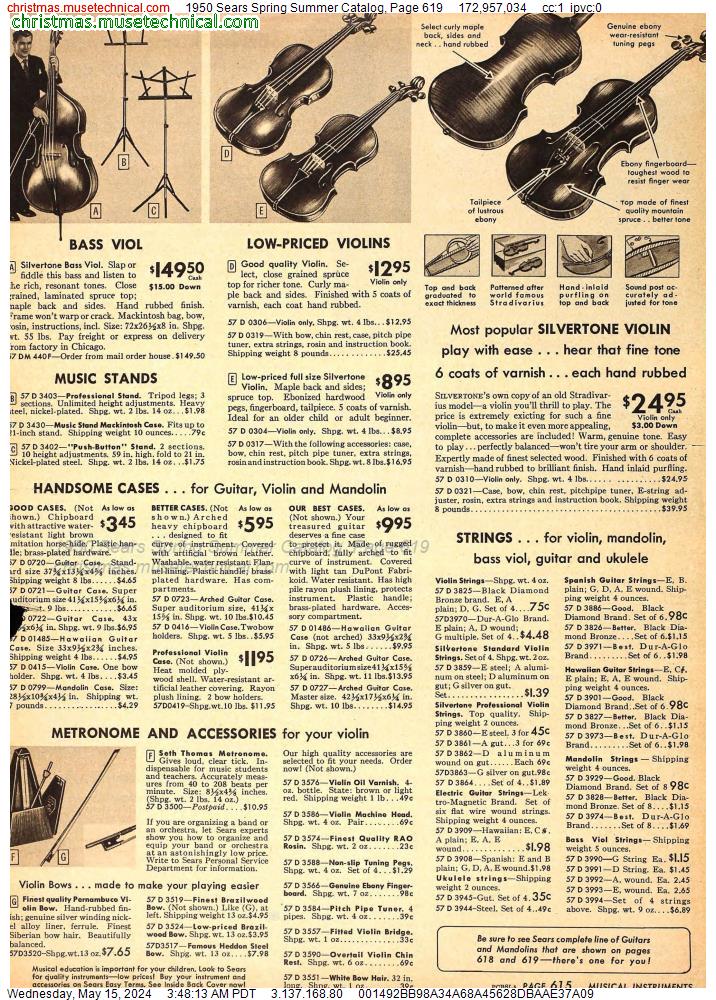 1950 Sears Spring Summer Catalog, Page 619