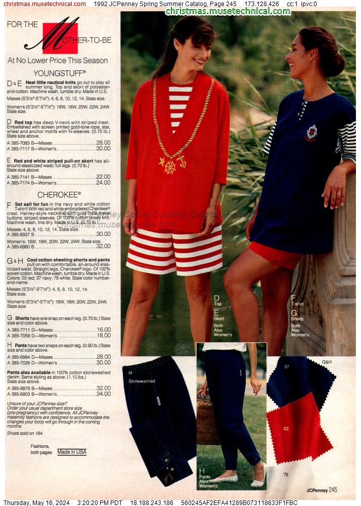1992 JCPenney Spring Summer Catalog, Page 245