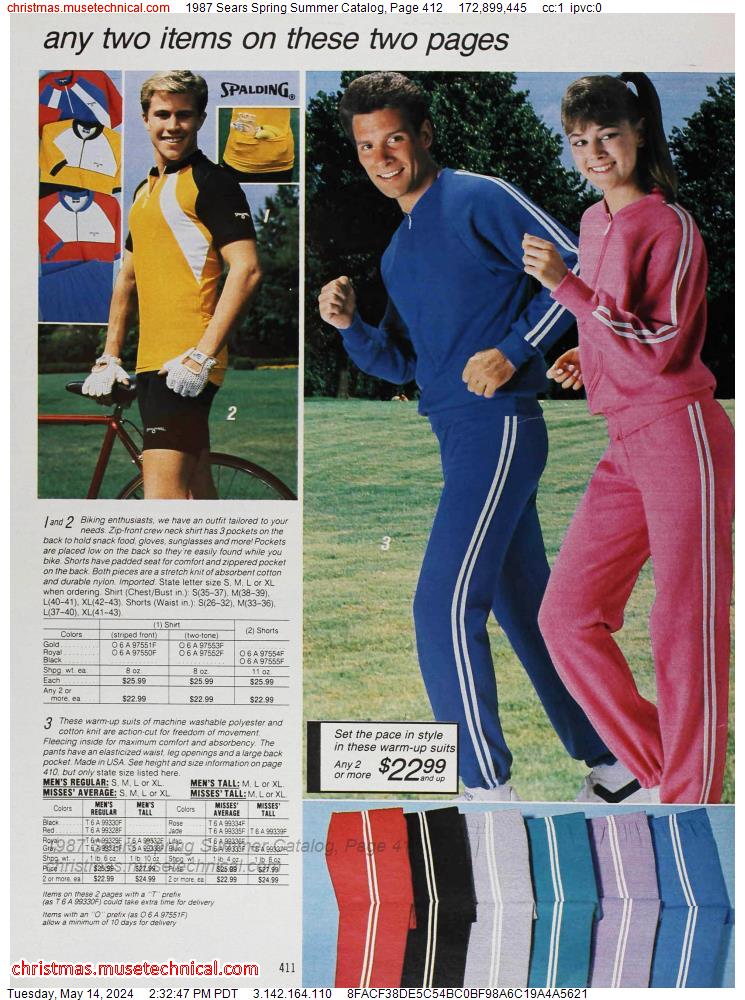 1987 Sears Spring Summer Catalog, Page 412