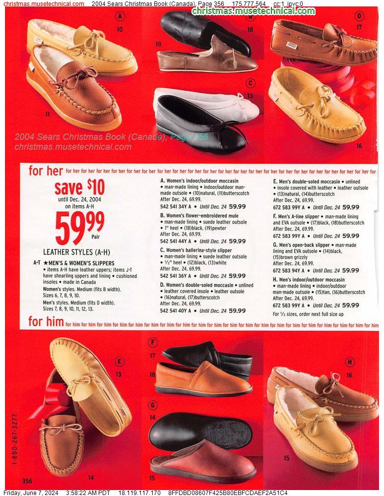 2004 Sears Christmas Book (Canada), Page 356