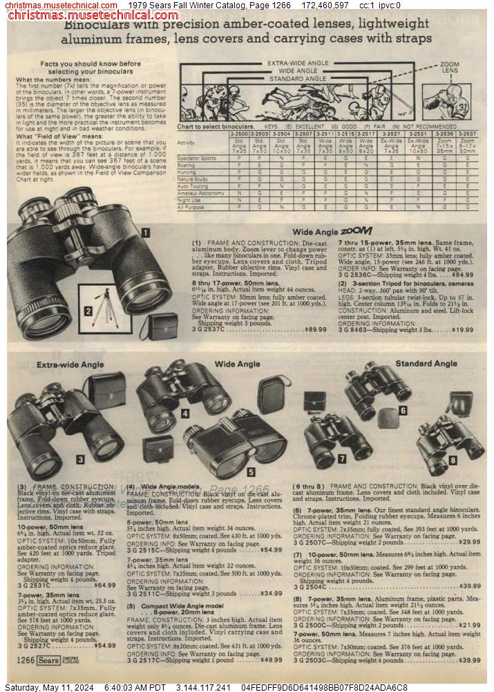 1979 Sears Fall Winter Catalog, Page 1266
