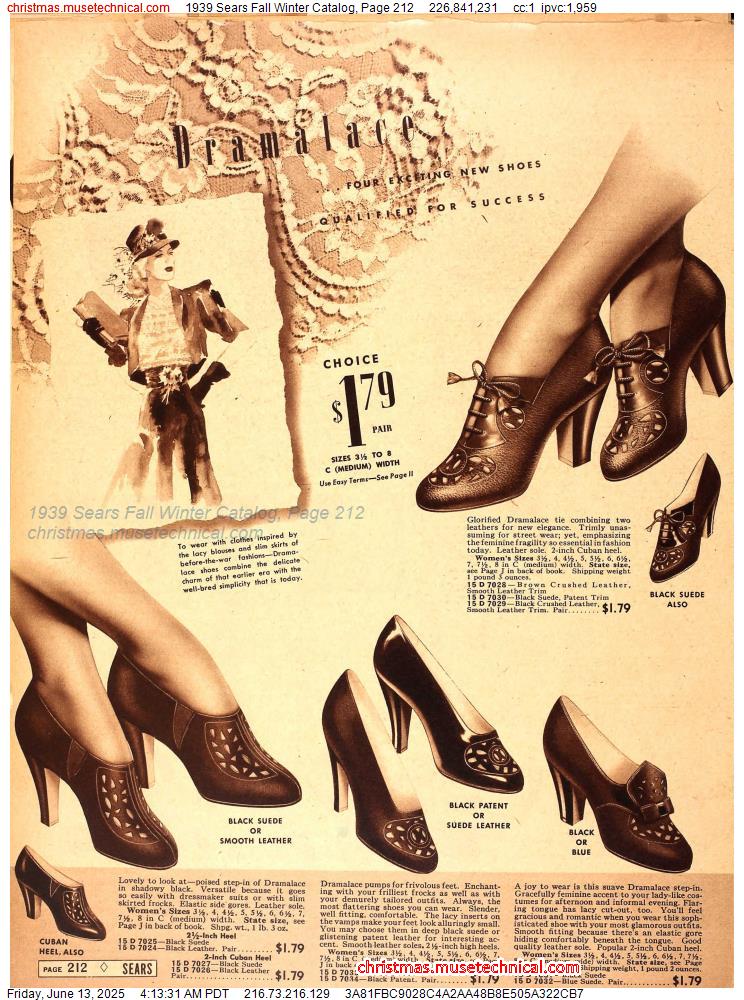 1939 Sears Fall Winter Catalog, Page 212