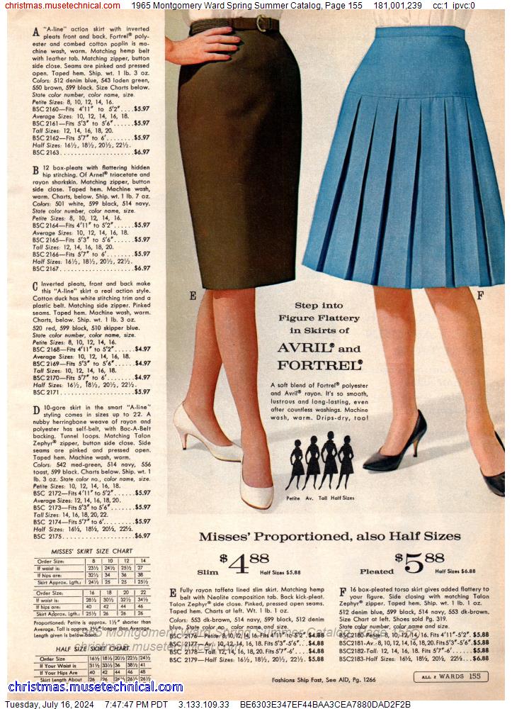 1965 Montgomery Ward Spring Summer Catalog, Page 155