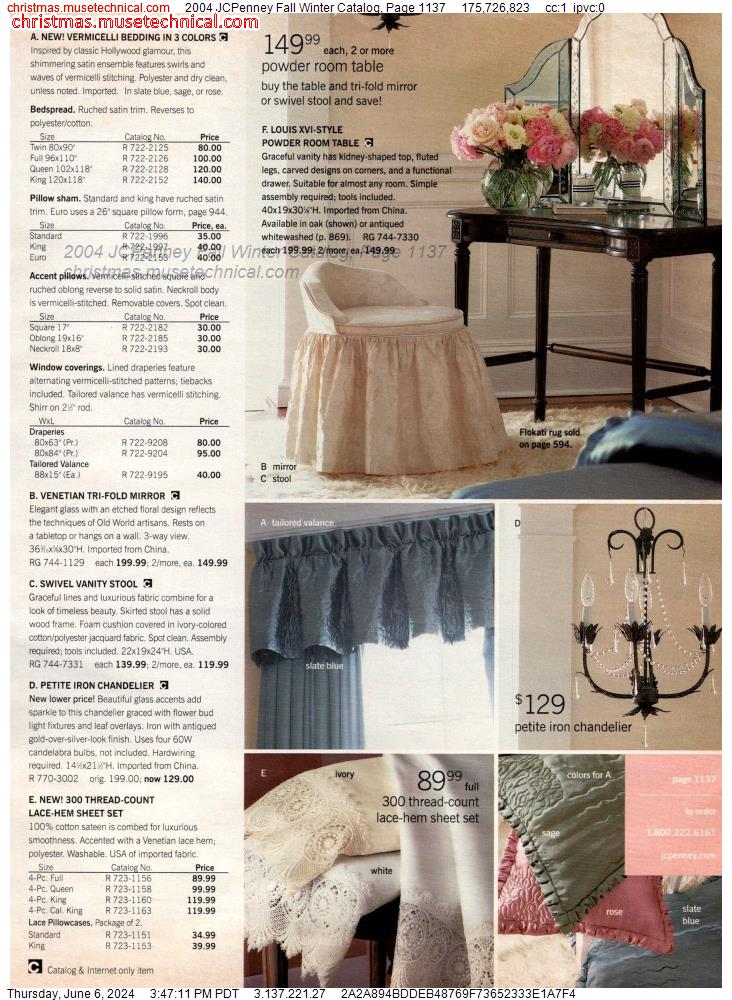 2004 JCPenney Fall Winter Catalog, Page 1137