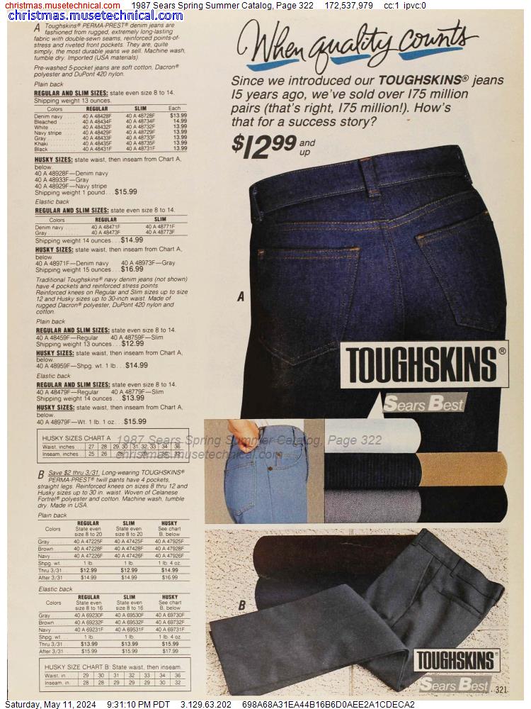 1987 Sears Spring Summer Catalog, Page 322