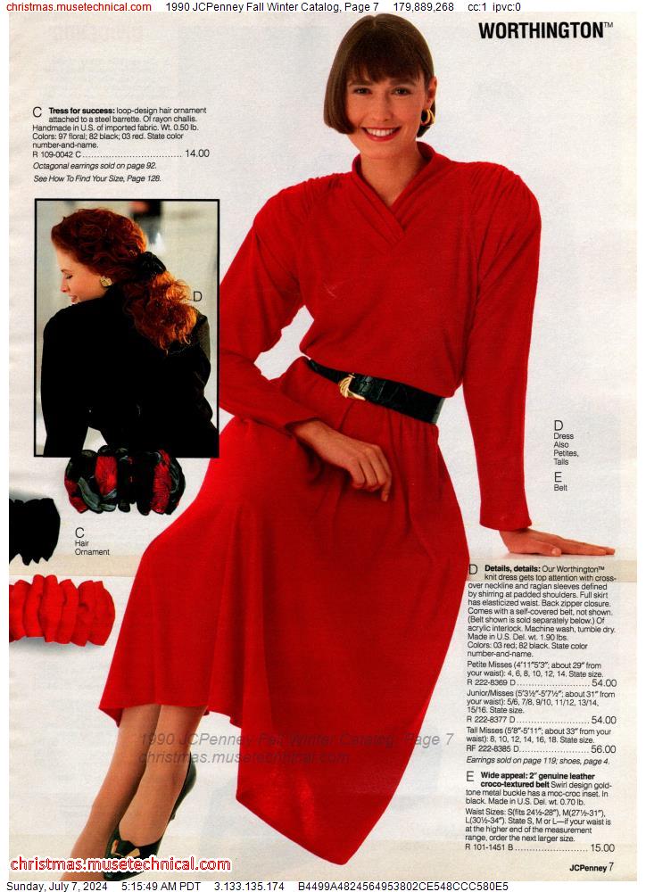 1990 JCPenney Fall Winter Catalog, Page 7