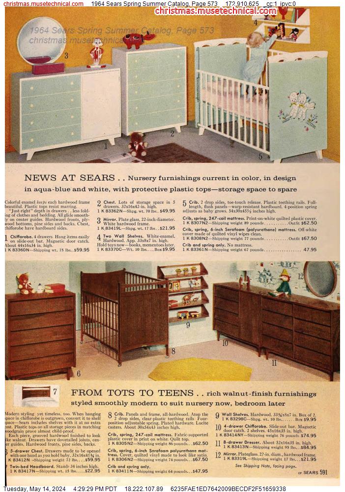1964 Sears Spring Summer Catalog, Page 573