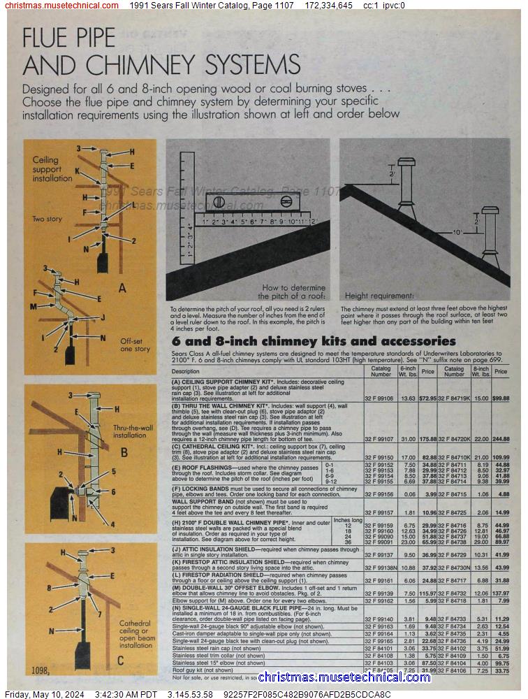 1991 Sears Fall Winter Catalog, Page 1107