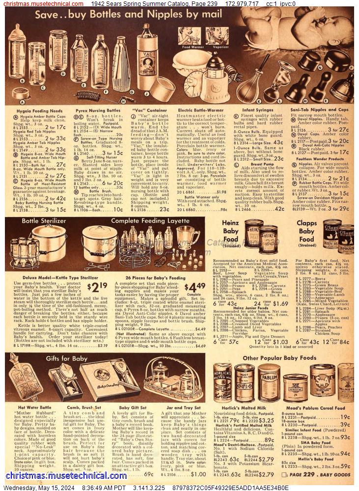1942 Sears Spring Summer Catalog, Page 239