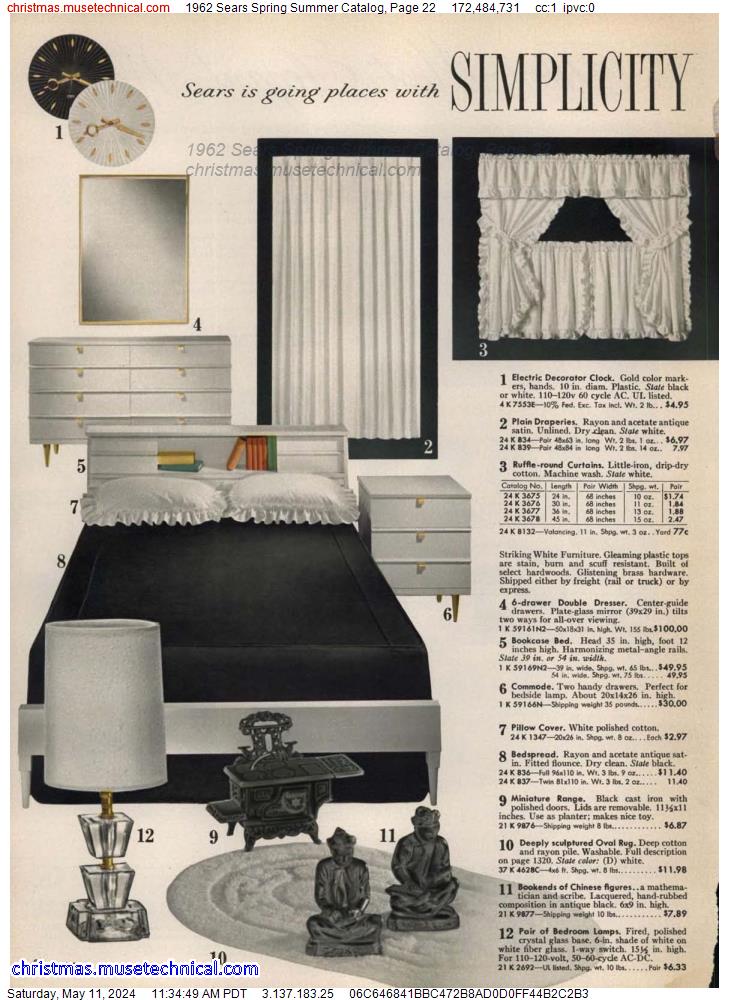 1962 Sears Spring Summer Catalog, Page 22
