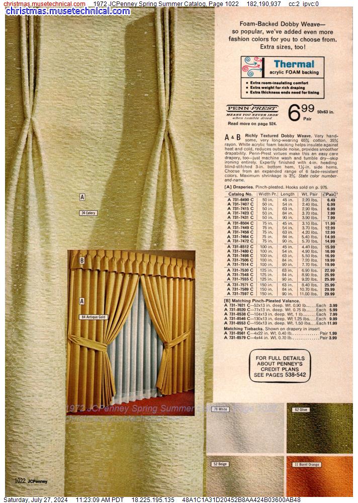 1972 JCPenney Spring Summer Catalog, Page 1022