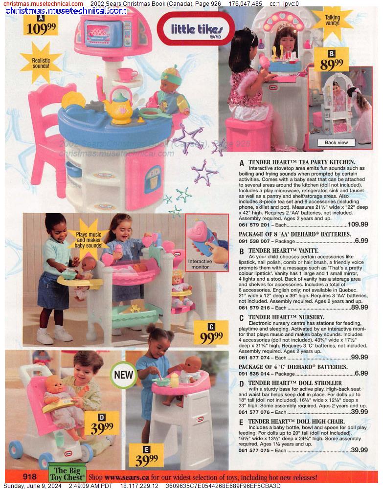 2002 Sears Christmas Book (Canada), Page 926
