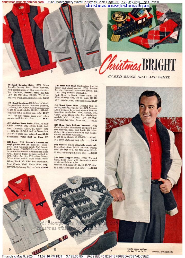 1961 Montgomery Ward Christmas Book, Page 35