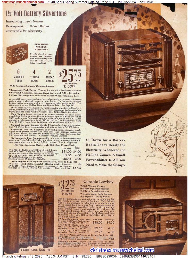 1940 Sears Spring Summer Catalog, Page 631