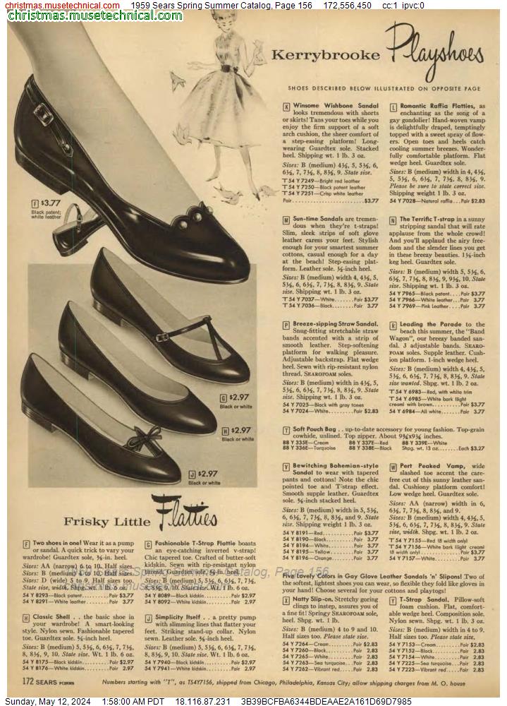 1959 Sears Spring Summer Catalog, Page 156