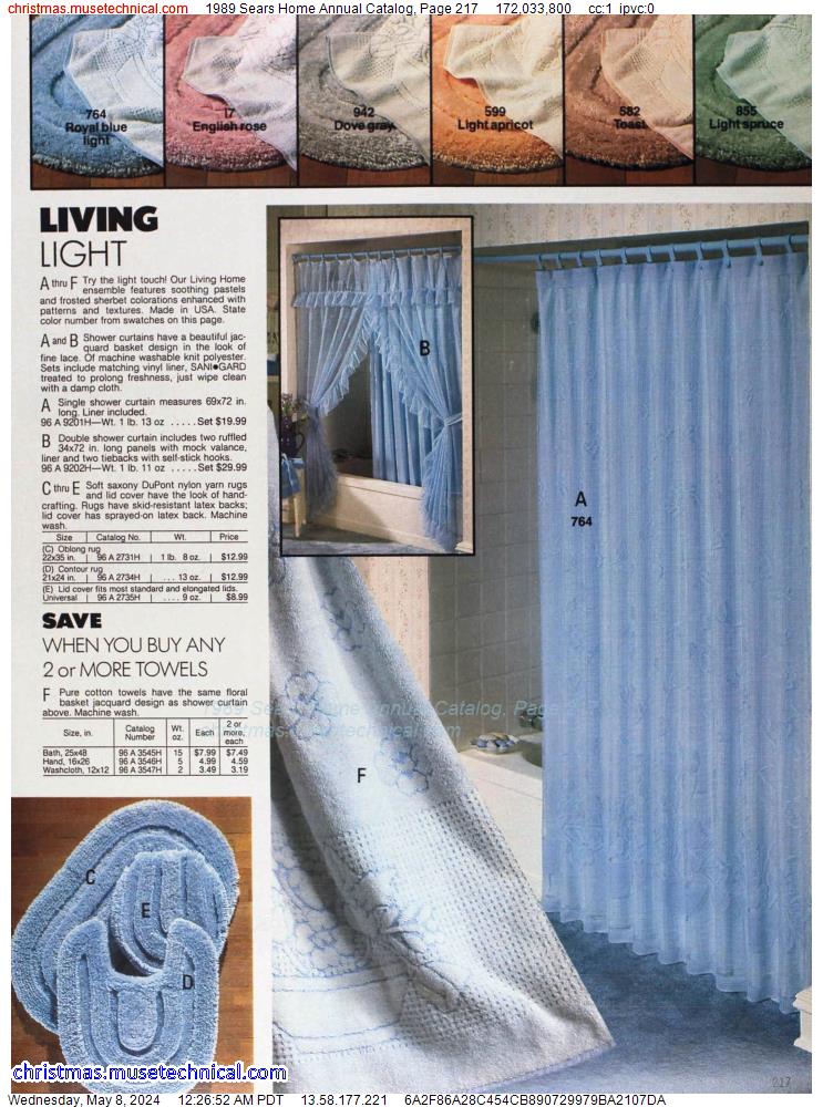 1989 Sears Home Annual Catalog, Page 217