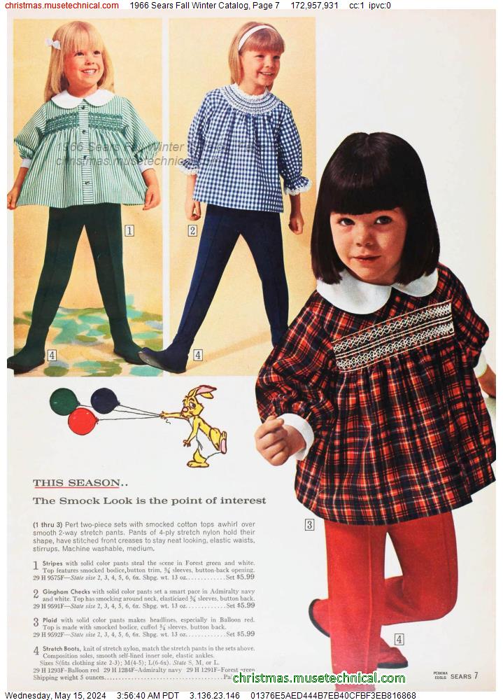 1966 Sears Fall Winter Catalog, Page 7