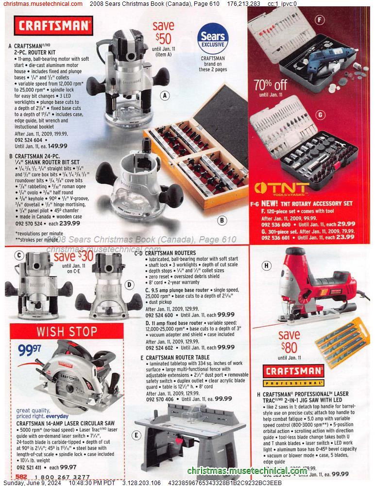 2008 Sears Christmas Book (Canada), Page 610